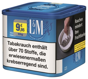 L&M Volume Blue Dose Zigarettentabak 40gr
